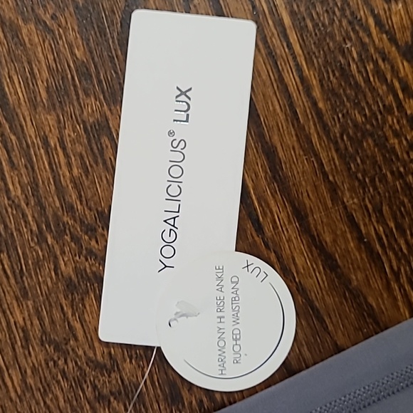 Yogalicious lux harmony flare leggings, xl,  quiet shade gray - Picture 4 of 9